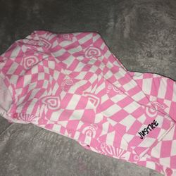 "Justice" Pink And White Sweater 