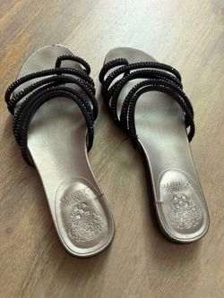 Vince Camuto Beaded Slide Sandals