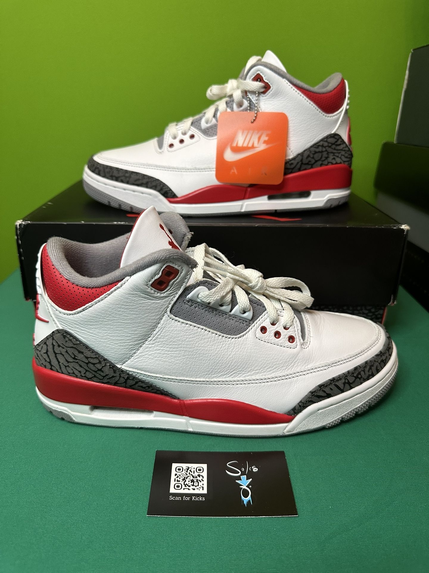 Air Jordan 3 Retro “Fire Red” VNDS Size 9.5 OG ALL DN3707-160