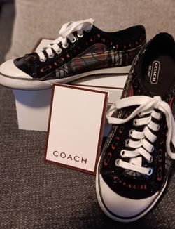 Coach Low-Top Sneakers Plaid Brand New