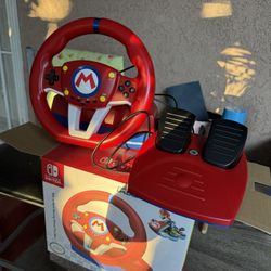 Nintendo Switch Mario Kart Racing Wheel Pro Mini + Pedals (Hori Official)