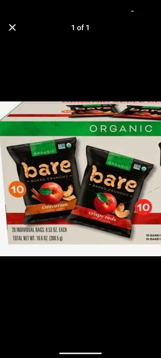 Bare apple chips - 13 Bags