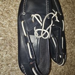 Size 13 Mens Leather Tommy Hilfiger Boat Shoes
