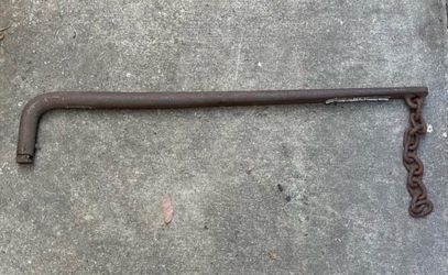 heavy-duty steel trailer sway control bar/weight distribution stabilizer bar.