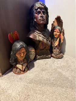 Native American statues
