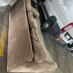 Brown 3-Seater Couch – Clean – Delivery Available
