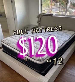 Full size pillow top mattress
