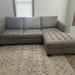 Gray Chaise Couch