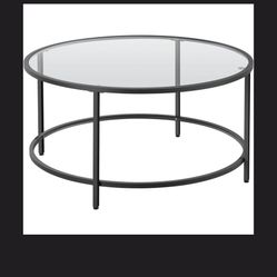 Cellestine 36” Round Glass Coffee Table 