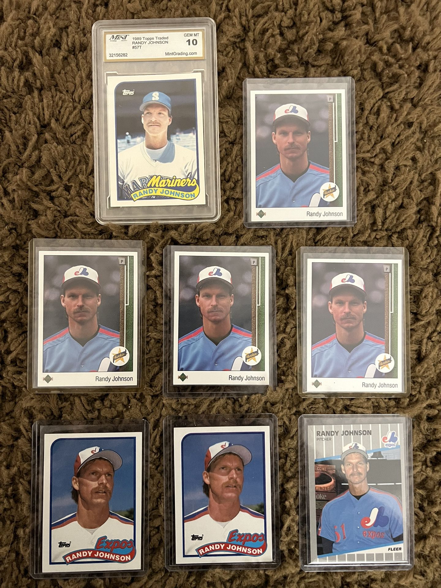 Randy Johnson Baseball Card Lot