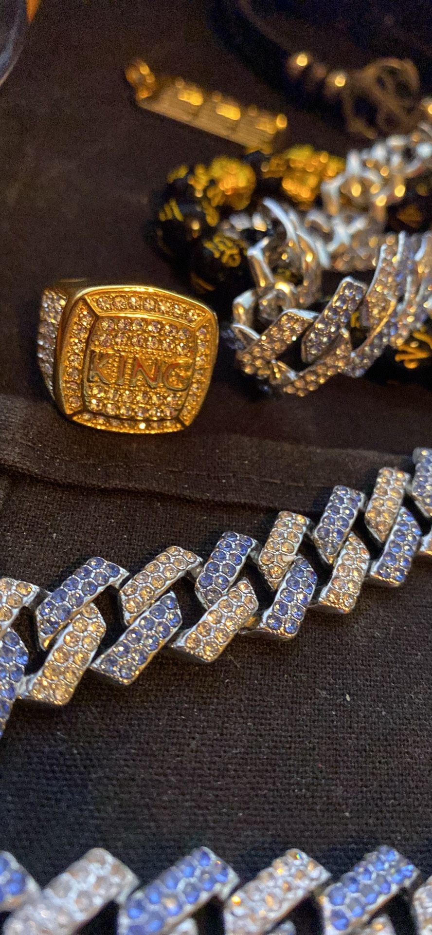 Gold Chains Rings Diamonds Bracelets