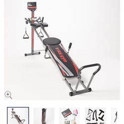 Total Gym Titanium w/ 12 Levels of Resistance & 8 Accessories