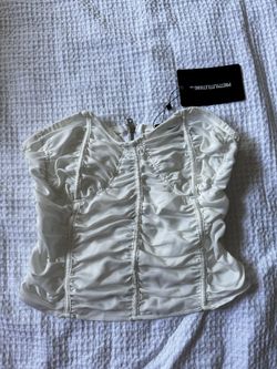 pretty little thing white corset