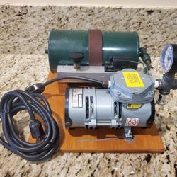 CUSTOM MADE AIR COMPRESSOR WITH TANK WORKS GREAT 1 ONLY 