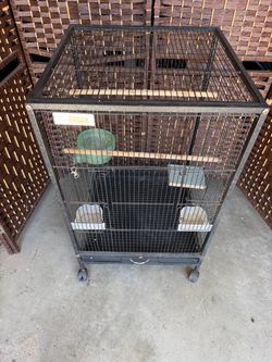 Bird  Cage on Wheels