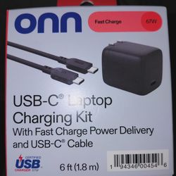 Onn 67 Watt Usbc Universal Laptop Charger 