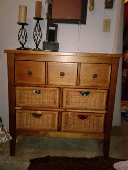 Wicker dresser