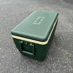 Vintage Igloo 36 Army Green Cooler 