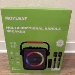 Moyleaf K253 Karaoke Machine Adults & Kids  - New