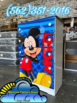 Mickey Mouse five drawer dresser new chest cajonera Comoda