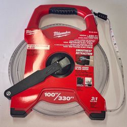 Milwaukee 100 m./330 ft. Fiberglass Open Reel Long Tape