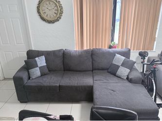 Dark grey sectional