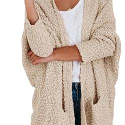 Cardigan Guess Oversized Open Front Female Casual Loose Knit Cardigan