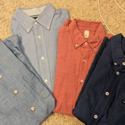 Long Sleeve And Short Sleeve Button Ups 