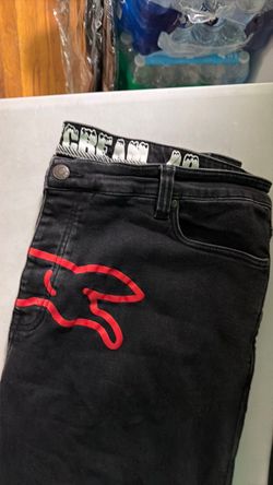 Icecream Black Denim Jeans with Red Logo