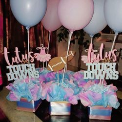 Gender Reveal Football and Tutus