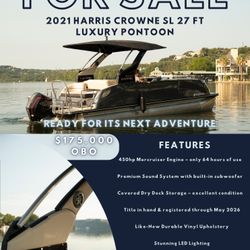 2021 Harris Crowne SL – Luxury Pontoon Boat