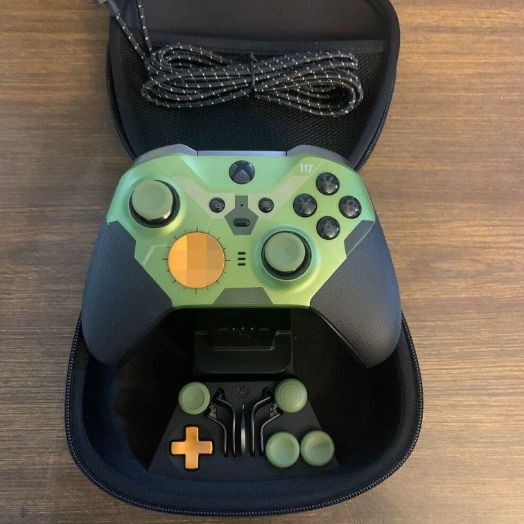 Microsoft Xbox One Elite Series 2 Controller With Halo Edition Shell Swap