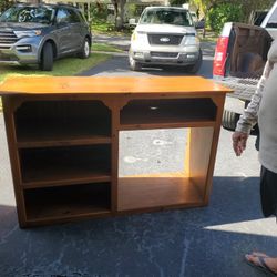Wood Book Shelf Or Cabinet