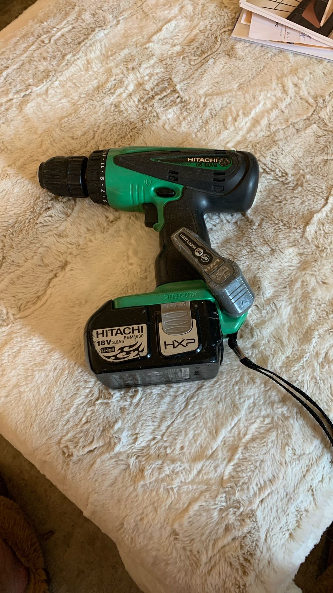 Hitachi Drill With Battery No Charger