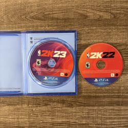 Both NBA 2k22 and 2k23 for PS4