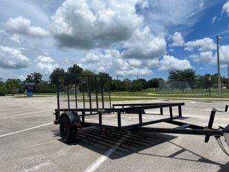 6.5x8 Utility Trailer W/ Ramp Door