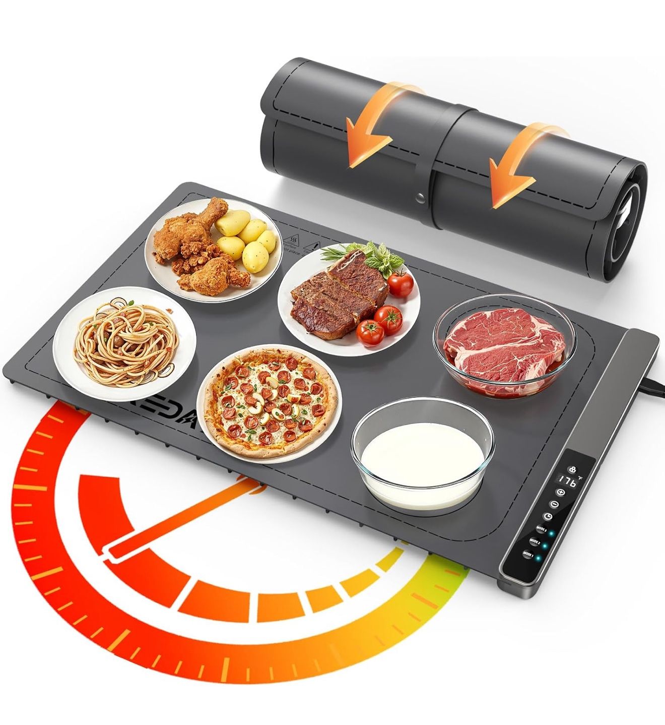 🎄 Food Warming Mat with 3-Zone Heating Mode,🔥Brand New