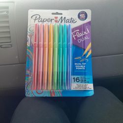 Paper Mate Flair Dual 16count Double Point Pens 