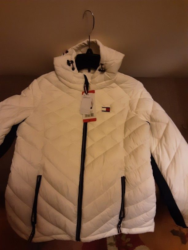 Tommy Hilfiger White Jacket Size Medium