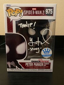 Spider-man signed funko pop