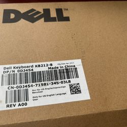 Brand New Dell Keyboard , Quiet Key USB Keyboard