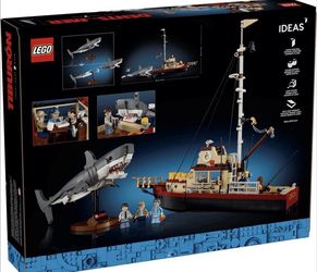 LEGO Ideas 21350 Jaws - The Orca Ship Sailboat Build Only w/ brand new instruction