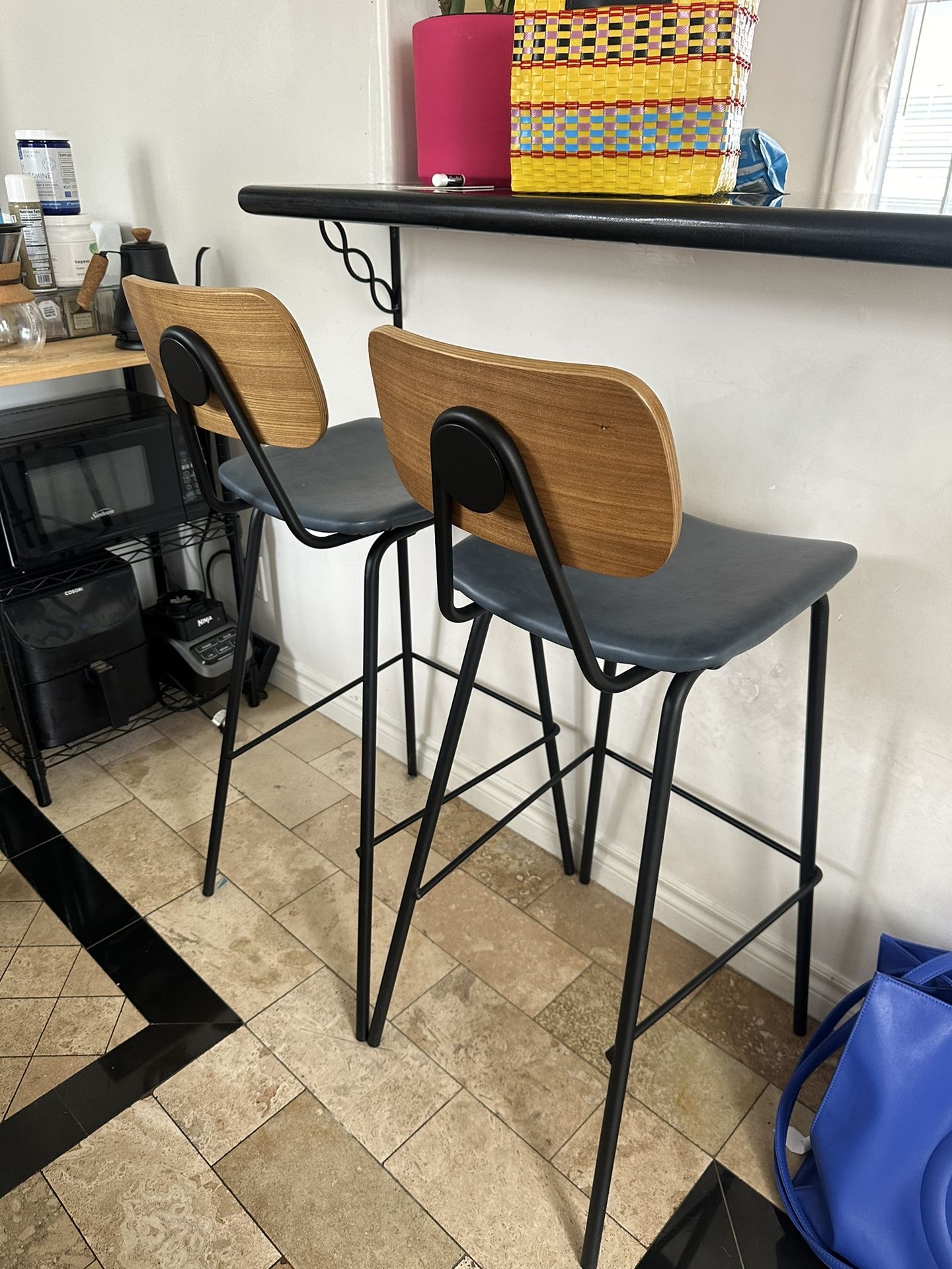 Bar Stool Set (2 Chairs)