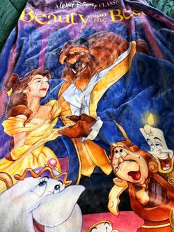 Beauty and the beast VHS blanket