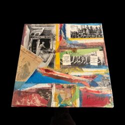 Elizabeth  Lamb Original MIXED Media Collage Art On Canvas 10x10