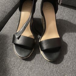 Brand new black women’s wedge high heel