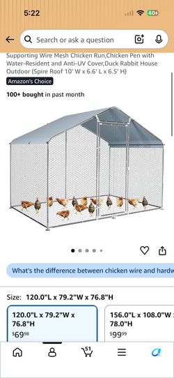 Large chicken cage