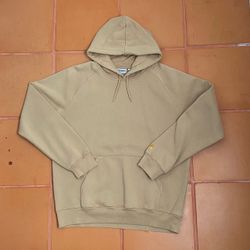 Carhartt Work In Progress Pullover Chase Hoodie Tan Size XL Used in good shape