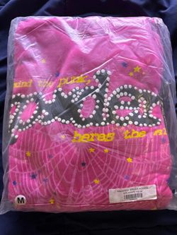 Brand New MAGENTA SP5DER HOODIE