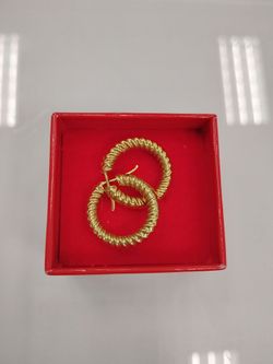 14k Gold Earrings 3.4g